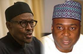 Image result for PICTURE OF SENATE PRESIDENT AND PRESIDENT BUHARI