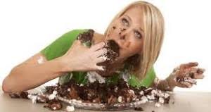 Image result for stuffing my face with chocolate