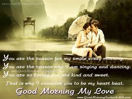 Romantic Couples Love Good Morning Quotes Pictures - GM wishes for her via Relatably.com