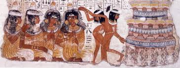 Resultado de imagen de pinturas de personas danzando piramides de egipto