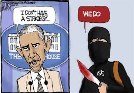 Risultati immagini per obama isis cartoon