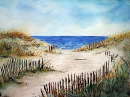 Image result for watercolor beach scenes