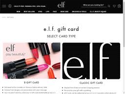 e.l.f. Cosmetics | Gift Card Balance Check | United States - gcb.today