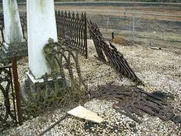 Image result for Family cemetery with wrought iron fence