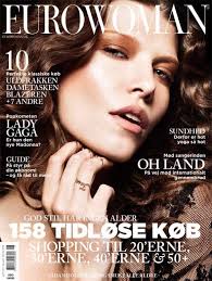 Danish fashion model Louise Pedersen looks glamorous on the cover page of Eurowoman November 2010 issue lensed by Honer Akrawi. - Louise-Pedersen-Eurowoman-November-2010