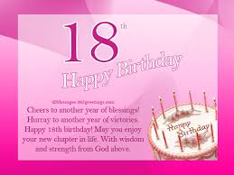 18th Birthday Wishes Messages, Greetings and Wishes - Messages ... via Relatably.com