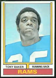 Tony Baker 1974 Topps football card. Want to use this image? See the About page. - Tony_Baker