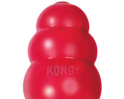 Dog chewing on KONG Classic Dog Toy