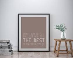 Image of John Wooden quote wall art
