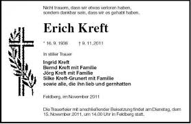 Erich Kreft-- 16. 9. 1938 9. | Nordkurier Anzeigen - 006110580401