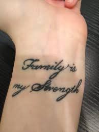 Family Quotes and Sayings Tattoos | Tattoo Quotes About Family ... via Relatably.com