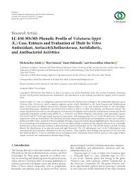 (PDF) LC-ESI-MS/MS Phenolic Profile of Volutaria lippii (L.) Cass ...