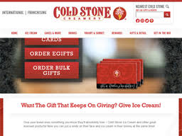 Cold Stone Creamery | Gift Card Balance Check | United States ...