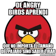 Meme Personalizado - de angry birds aprendi que no importa el ... via Relatably.com