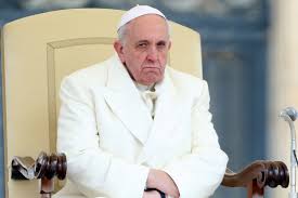 Image result for pope francis angry