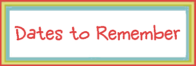 Image result for +dates+to+remember+clipart