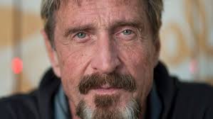 American anti-virus mogul McAfee warns Canadians about government spying. Antivirus pioneer John McAfee poses for a photograph in Montreal, Friday, ... - image