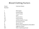 blood coagulation factors
