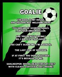 My only goal is to stop yours. Oh yeah! Soccer #DEFENSE | Dress to ... via Relatably.com