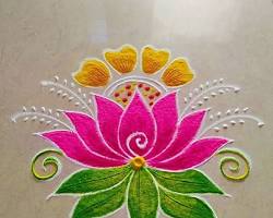 Lotus Rangoli design