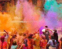 Image of Holi festival celebrations