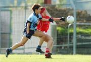 30 September 2007; Mairead Kennedy, Cork, in action against Angela Gallagher, Dublin. RP0041944. Dublin v Cork - The Aisling McGing Cup Final. 30 Sep 2007 - RP0041944