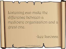 Lee Iacocca Quote on Listening | LeadershipJot.com – Leadership ... via Relatably.com