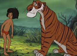 Image result for shere Khan and Mowgli