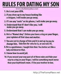 Rules for dating my son funny - Funny - image #1003869 by ... via Relatably.com