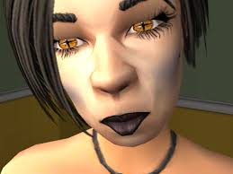 These strange eyes I made for my alien goth gal. They are yellow and have a vertical and horizonal star-slit with dark brown shades in them. - MTS_SnowHawke9-353932-AlienStarEyes