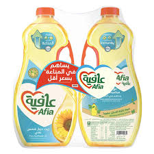 Big Savings on Your Ramadan Purchases: 2 Bottles of Afia Sunflower Oil 1.5 liters at 51% OFF!