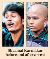 Shyamal Karmakar, the fugitive prime suspect in the murder of anti-hooch crusader Sourav Chowdhury, ... - shyamal