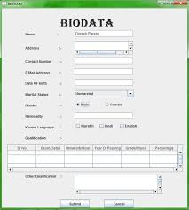 Image result for access student biodata tables