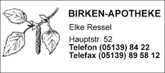 Firma Birken-Apotheke, Inh. Elke Ressel in Burgwedel - Branche(n ... - 61241