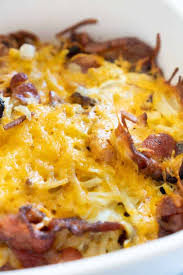 Cheesy Bacon Hash Brown Casserole - The Happier Homemaker
