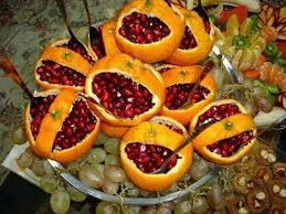 Image result for ‫تزیین انار شب یلدا‬‎