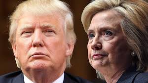 Image result for clinton & trump