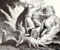 Znalezione obrazy dla zapytania Elijah in a chariot of fire
