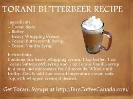 Buy Coffee Canada: Torani ButterBeer Recipe | Butterbeer recipe ...