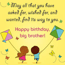 Happy Birthday Wishes for Your Brother via Relatably.com