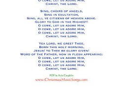 O Come, All Ye Faithful Christmas carol song