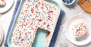 Easy Red, White, and Blue Poke Cake | All Things Mamma