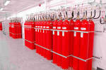 Gas fire fighting system