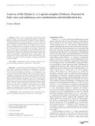 A survey of the Elymus L. sl species complex (Triticeae, Poaceae) in ...