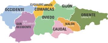 Bildergebnis für principado de asturias mapa