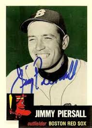 Jimmy Piersall Autograph on a 1953 Topps Archive (#286) - jimmy_piersall_autograph