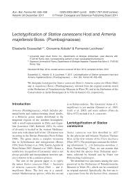 Lectotypification of Statice canescens Host and Armeria majellensis ...