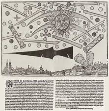 Spirituelle Kunst: Erscheinung am Himmel bei Nürnberg\u0026quot; von Hans Glaser - (hans-glaser)-mouches-volantes