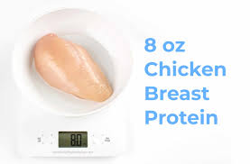8 oz Chicken Breast Protein – Skinless/Skin, Raw/Cooked, Bone-In ...