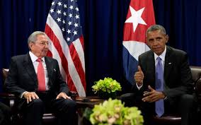Image result for Obama e Raúl Castro: nova foto do encontro na ONU
